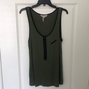 Olive green tank top
